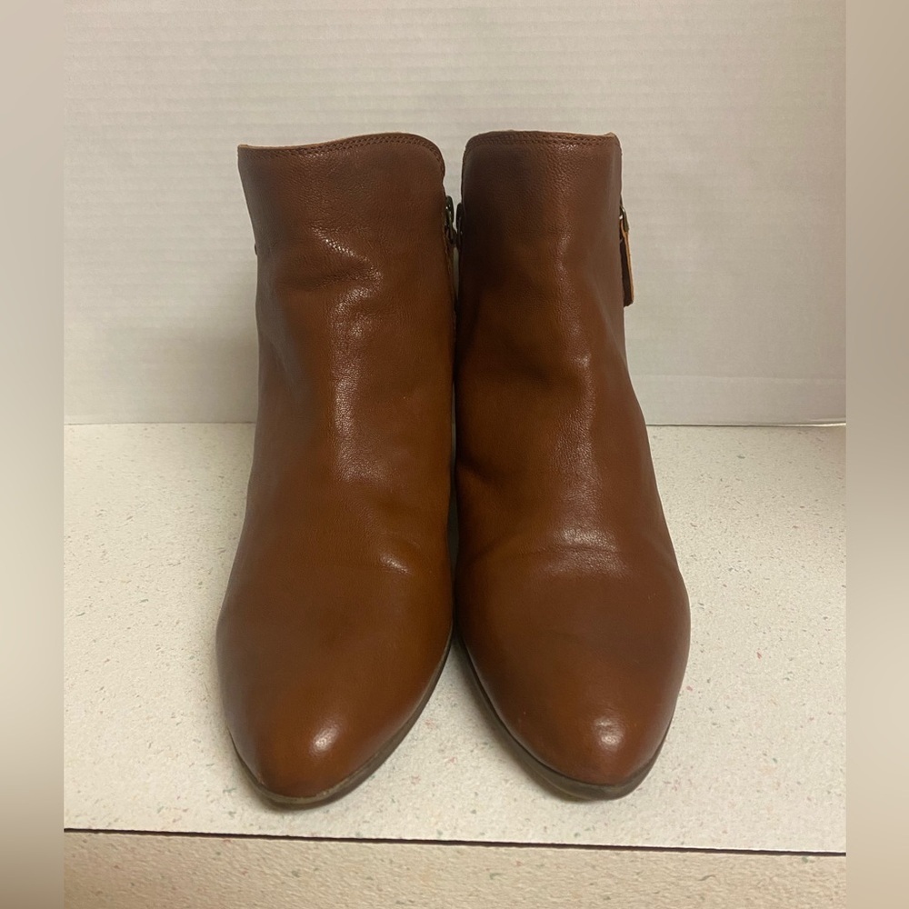 Frye Judith Double Zip Leather Ankle Boot Size 10 - Picture 5 of 12